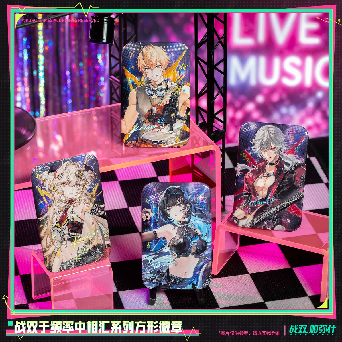 パニシング：グレイレイヴン 「周波数の中で交わる」シリーズ スクエア缶バッジ 商品图 3