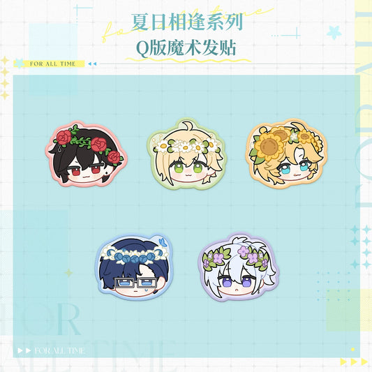 時空の絵旅人「夏の出会い」シリーズ ちびキャラ ヘアステッカー 商品图 1