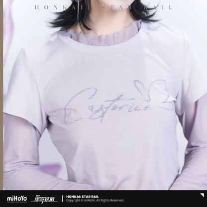 
崩壊：スターレイル キャストリステーマイメージシリーズ フェイクレイヤードTシャツ 商品图 9