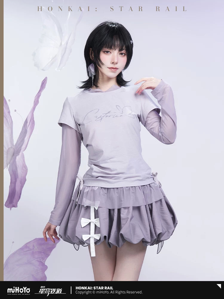 
崩壊：スターレイル キャストリステーマイメージシリーズ フェイクレイヤードTシャツ 商品图 3