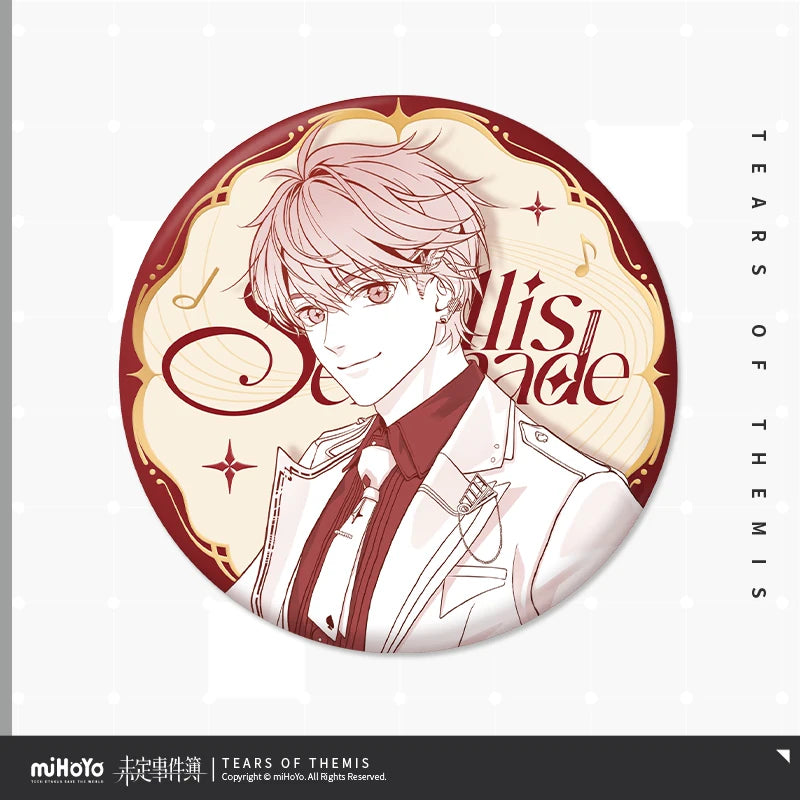 
未定事件簿 心乐未名シリーズ 光刻双色線画風缶バッジ 水無瀬夏彦 商品图 2