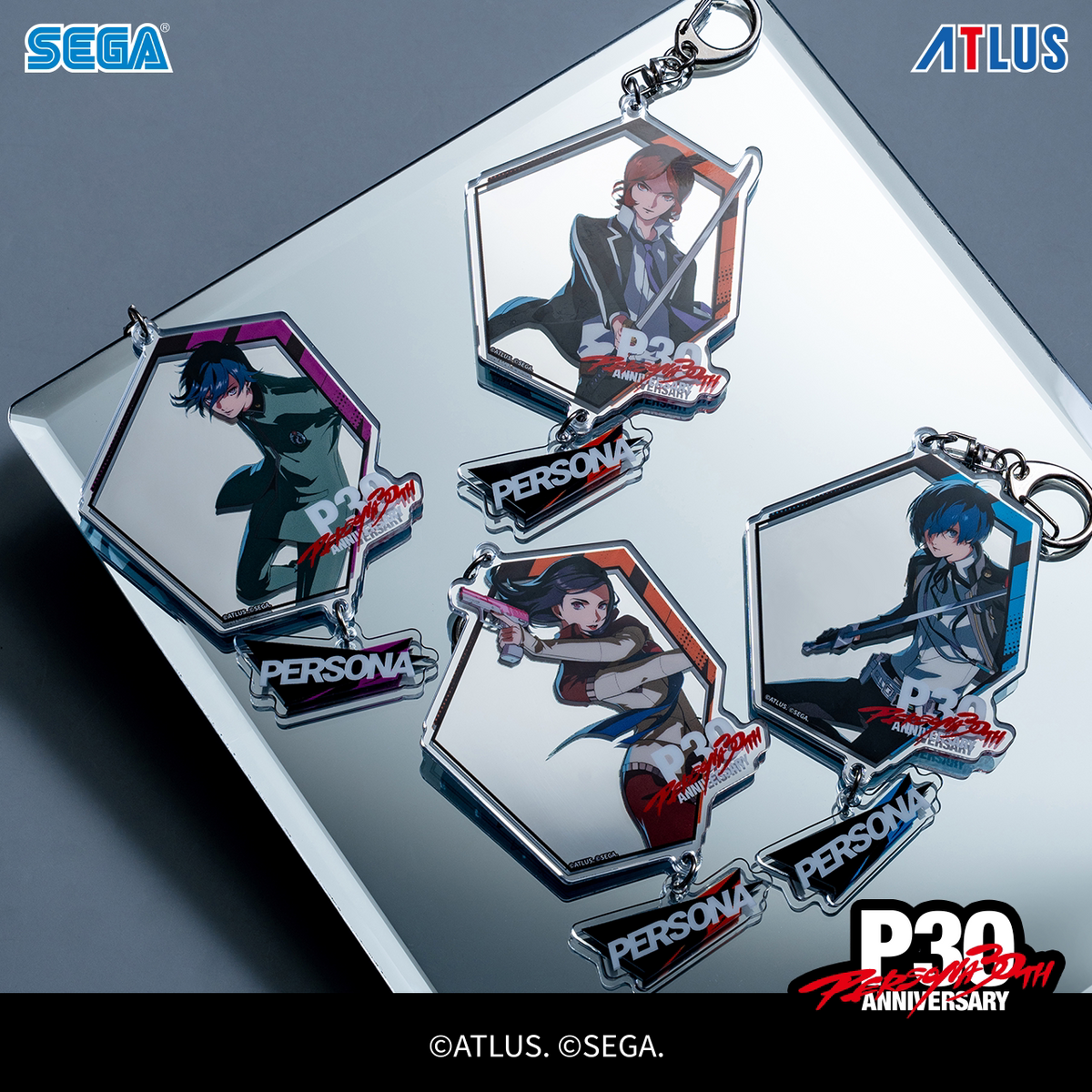 
ペルソナ SEGA中国限定 30周年記念 P30th ランダムミラーアクリルキーホルダー 商品图 3
