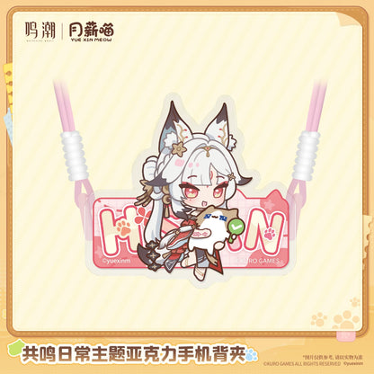 
鳴潮×月薪喵「共鳴日常」テーマ アクリルスマホグリップ 商品图 4