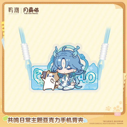 
鳴潮×月薪喵「共鳴日常」テーマ アクリルスマホグリップ 商品图 2
